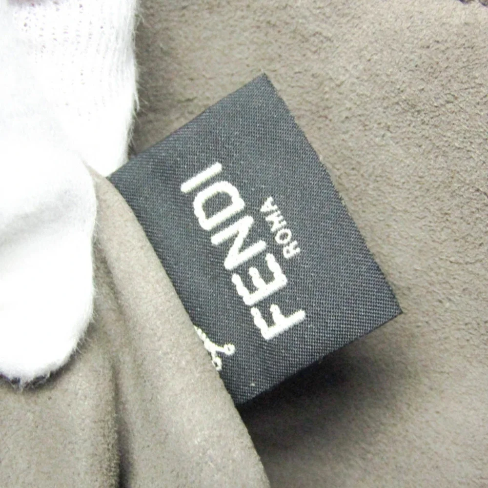 FENDI Red Leather Shoulder Bag